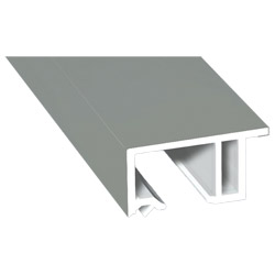 Anschluß-Profil 30 mm Lg. 6,00 mfoliert, klipsbar, mit Nase, 436 7049 TITANIUM COOL COLOR (127) Produktbild
