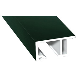 Anschluß-Profil 30 mm Lg. 6,00 mfoliert, klipsbar, mit Nase, 61 2505-167 DUNKELGRÜN (49) Produktbild