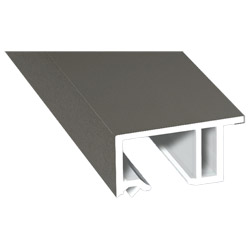 Anschluß-Profil 30 mm Lg. 6,00 mfoliert, klipsbar, mit Nase, 70 3905-167 QUARZGRAU (64) Produktbild