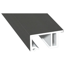 Anschluß-Profil 30 mm Lg. 6,00 mfoliert, klipsbar, mit Nase, 436 1014 ALUX DB 703 (100) Produktbild