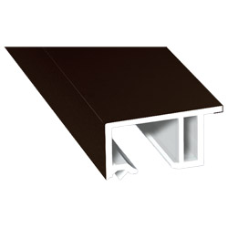 Anschluß-Profil 30 mm Lg. 6,00 mfoliert, klipsbar, mit Nase, 88 7505-167 SCHOKOBRAUN (73) Produktbild
