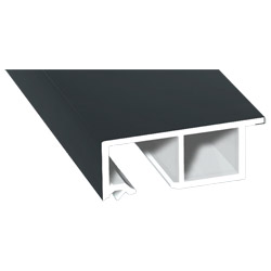 Anschluß-Profil 40 mm Lg. 6,00 mfoliert, klipsbar, mit Nase, 70 1605-167 ANTHRAZITGRAU GLATT(55) Produktbild