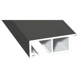 Anschluß-Profil 40 mm Lg. 6,00 mfoliert, klipsbar, mit Nase, 436 1014 ALUX DB 703 (100) Produktbild