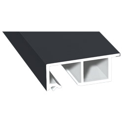 Anschluß-Profil 40 mm Lg. 6,00 mfoliert, klipsbar, mit Nase, 701505-083 SCHIEFERGRAU MATT (53) Produktbild