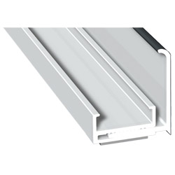 Anschlussprofil 36 mm Lg. 6,00 mfoliert, zweiteilig, ohne Compriband70 1605-083 ANTHRAZITGRAU GLATT [55] Produktbild