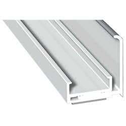 Anschlussprofil 36 mm Lg. 6,00 mfoliert, zweiteilig, ohne Compriband71 5505-167 SILBERGRAU [66] Produktbild