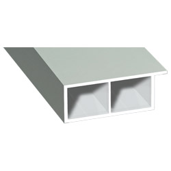 Kammerprofil 40x15 mm Lg. 6,00 mfoliert, mit Nase70 3805-167 ACHATGRAU [62] Produktbild