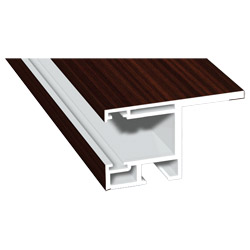 Rolladenschiene 30x32 K Lg. 6,00 mit Nase Mahagoni 209 7013-167 ohne Bürste Produktbild