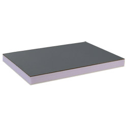 greenteQ Sandwichplatte HPL/HD/PVC einseitig HPL Renolit, XPS-Kern, Grautöne Produktbild