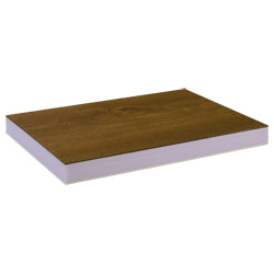 greenteQ Sandwichplatte HPL/HD/PVC einseitig HPL Renolit, XPS-Kern, Holztöne Produktbild