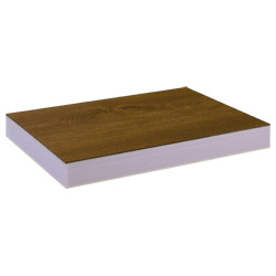 greenteQ Sandwichplatte HPL/HD/PVC einseitig HPL Renolit, XPS-Kern, Holztöne Produktbild