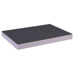 greenteQ Sandwichplatte HPL/HD/PVC einseitig HPL Renolit, XPS-Kern, Grautöne Produktbild