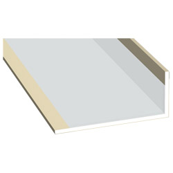 Winkelprofil 25x60x2,5 mm Lg. 6,00 mAußen foliert456 5056 HELLELFENBEIN [211] Produktbild