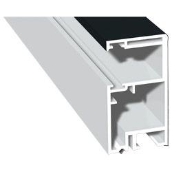 Rollladenführung 30x57 mm Lg. 6,00 mRückseite foliert, ohne BürsteGK Grau436 6023 SCHWARZGRAU MATT [118] Produktbild