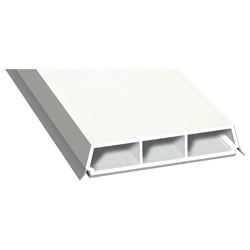 Trapez-Sprosse 65 mm SK Lg. 6,00 mfoliert, mit zwei grauen Weichlippen456 5053 ALTWEIß [130] Produktbild