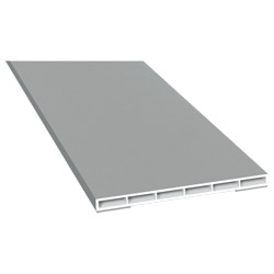 Kammerprofil 100x7 mm SK Lg. 6,00 mfoliert, ohne Nase70 0405-083 SIGNALGRAU GLATT [50] Produktbild