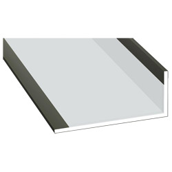 Winkelprofil 25x60x2,5 mm Lg. 6,00 mAußen foliert7102.95 TROMPET GLATT [67] Produktbild