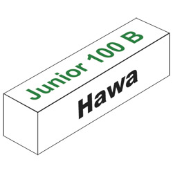 HAWA Schiebetürbeschlag Junior 100 B für Holztüren bis 100 kg Produktbild