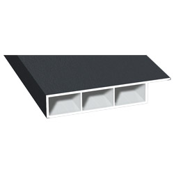 Kammerprofil 80x15 mm Lg. 6,00 mfoliert, mit Nase701505-167 SCHIEFERGRAU [54] Produktbild