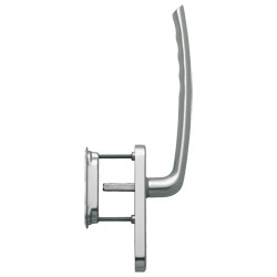 Hoppe Aluminium Hebeschiebetürgarnitur Tokyo 0571/431N-AS/422, F9, Vierkantstift 10x73 mm, Türstärke 75-80 mm, Nocken-Ø 10 mm, M6x85/90 mm, ungelocht Produktbild