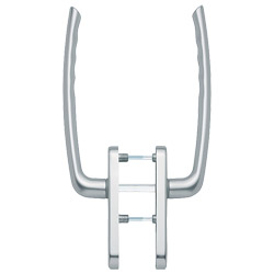 Hoppe Aluminium Hebeschiebetürgarnitur Tokyo 0571/431N-AS, F1, Vierkantstift 10x128 mm, Türstärke 75-80 mm, Nocken-Ø 10 mm, M6x95 mm, PZ Produktbild