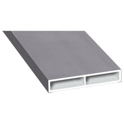 Kammerprofil 40x7 mm Lg. 6,00 mfoliert, ohne Nase436 1002 METBRUSH SILBER [95] Produktbild