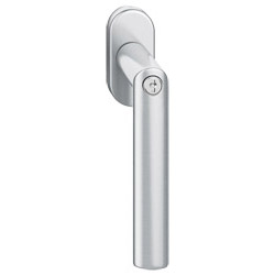 FSB Fenstergriff 34 1108 Edelstahl fein matt gebürstet 6204, abschließbar 100 Nm, ovale Rosette, variabler Vierkantstift vorstehend 36-41 mm, 7 mm, No Produktbild