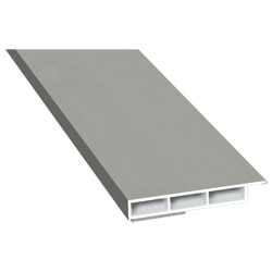 Kammerprofil 50x7 mm SK Lg. 6,00 mfoliert, mit Nase436 1015 ALUX WEIßALUMINIUM [101] Produktbild
