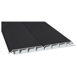 Nut- u. Federprofil 200x17 mm Lg. 6,00 mfoliert, V-FugePX 47097 BLACK ULTI MATT [139] Produktbild