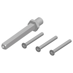 greenteQ Befestigungsset für Schutz-Wechselgarnituren Drücker/Knopf Produktbild