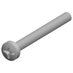 greenteQ Gewindeschraube M6x95 mm verzinkt mit Gewindestopp Produktbild