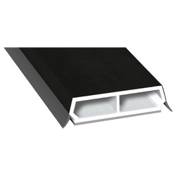 Trapez-Sprosse 38 mm SK Lg. 6,00 mfoliert, mit zwei schwarzen Weichlippen446 7062 JET BLACK SFTN CC+ [146] Produktbild