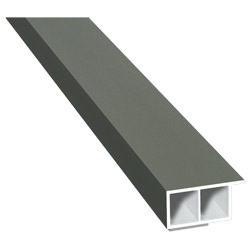 Kammerprofil 30x15 mm SK Lg. 6,00 mfoliert, mit Nase70 3905-083 QUARZGRAU GLATT [63] Produktbild