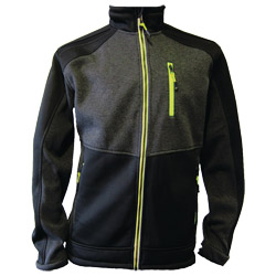 Strickfleecejacke Gr.M dunkelgrün/schwarz/lime TERRAX Produktbild