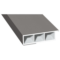 Kammerprofil 60x15 mm SK Lg. 6,00 mfoliert, mit Nase436 1016 ALUX GRAUALUMINIUM [102] Produktbild