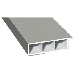 Kammerprofil 60x15 mm SK Lg. 6,00 mfoliert, mit Nase436 1015 ALUX WEIßALUMINIUM [101] Produktbild