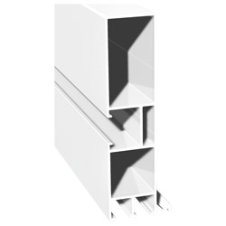 ALU Raffstore Führung 135x33 mm Lg. 6,50 mWeiß ähnlich RAL 9016, für Raffstore, VE: 13 m Produktbild