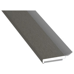 Flachprofil 20x3 mm WL SK Lg. 6,00 mfoliert, WL Schwarz70 3905-167 QUARZGRAU [64] Produktbild