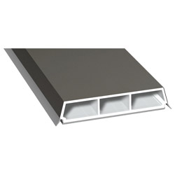 Trapez-Sprosse 65 mm SK Lg. 6,00 mfoliert, mit zwei schwarzen Weichlippen70 3905-167 QUARZGRAU [64] Produktbild