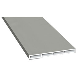 Kammerprofil 80x7 mm SK Lg. 6,00 mfoliert, ohne Nase436 1015 ALUX WEIßALUMINIUM [101] Produktbild