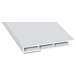 Kammerprofil 60x7 mm SK Lg. 6,00 m mit Nase, Weiß, VE 60 m Produktbild