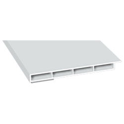 Kammerprofil 80x7 mm SK Lg. 6,00 m mit Nase, Weiß, VE 60 m Produktbild