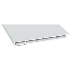 Kammerprofil 100x7 mm SK Lg. 6,00 m mit Nase, Weiß, VE 60 m Produktbild