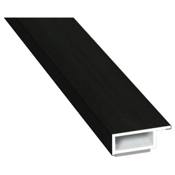 Kammerprofil 20x7 mm SK Lg. 6,00 mfoliert, mit Nase446 7062 JET BLACK SFTN CC+ [146] Produktbild