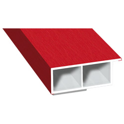 Kammerprofil 40x15 mm SK Lg. 6,00 mfoliert, mit Nase30 5405-167 FEUERROT [18] Produktbild