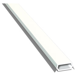 Trapez-Sprosse 23 mm SK Lg. 6,00 mfoliert, mit zwei schwarzen WeichlippenPX 5205 WEIß [75] Produktbild