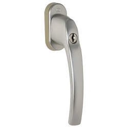 greenteQ Fenstergriff FG31.SG100.AL abschließbar - 100Nm inkl. Schrauben Produktbild