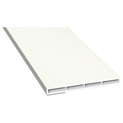Kammerprofil 80x7 mm SK Lg. 6,00 mfoliert, ohne Nase456 4053 REAL WOOD ALTWEIß [92] Produktbild