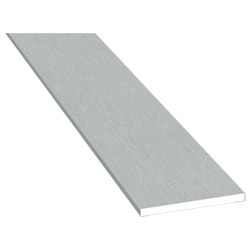 Flachprofil 40x3 mm Lg. 6,00 mfoliert436 1001 METBRUSH ALUMINIUM [94] Produktbild