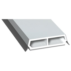 Trapez-Sprosse 38 mm SK Lg. 6,00 mfoliert, mit zwei schwarzen Weichlippen72 5105-167 LICHTGRAU [70] Produktbild